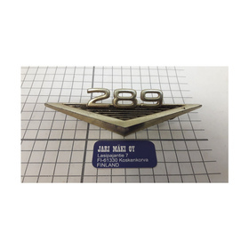 Merkki metallia "289" Ford 1964-1965 (kulta)