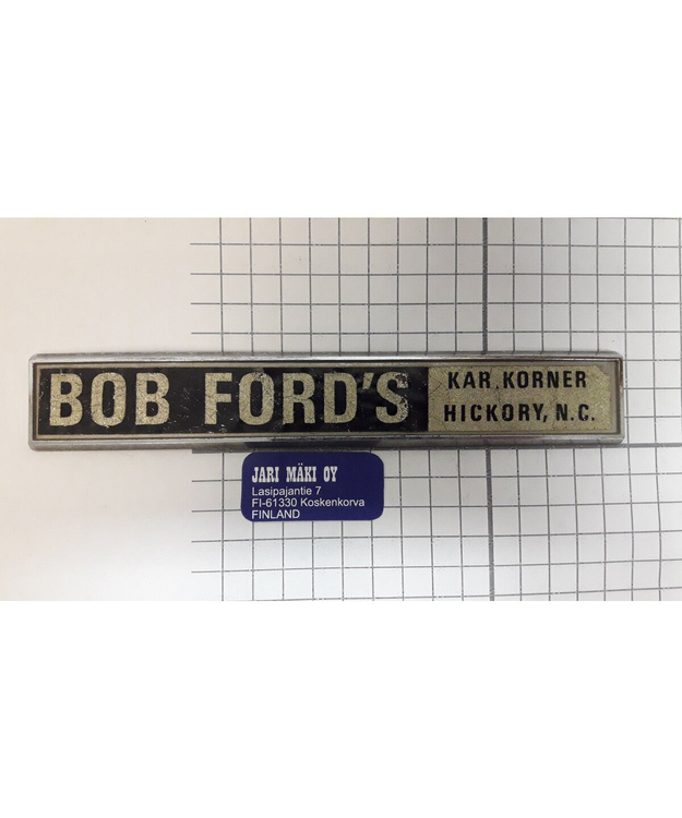 Dealer merkki muovia Bob Ford