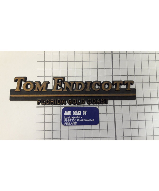Dealer merkki muovia Tom Endicott