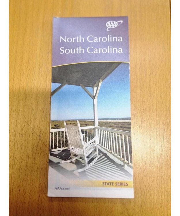 North/South Carolina, USA -tiekartta 2012