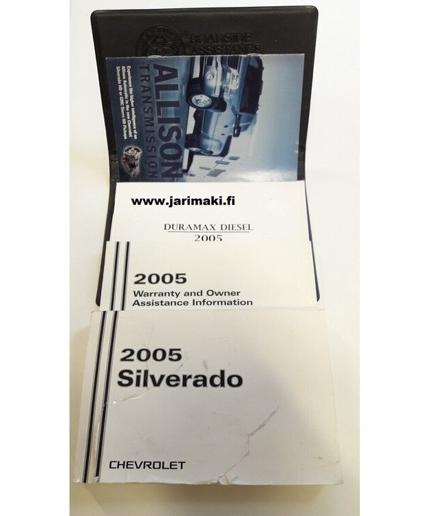Omistajan käsikirja täydellinen käytetty Englanniksi Chevrolet Silverado 2005
