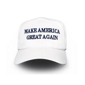  Lippalakki - Official MAGA cap White (virallinen Trump-kampanjatuote)