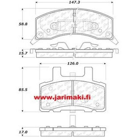 Etujarrupalat GM Trukit 1988-2002 8600LBS kokonaispaino