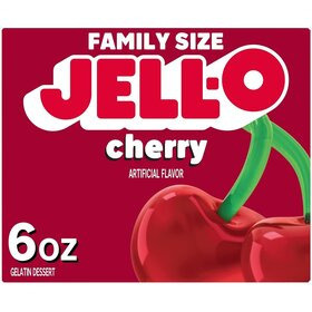 Jell-O Cherry/kirsikanmakuinen punainen hyytelöjauhe 170g
