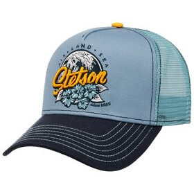 Lippalakki Stetson Trucker Cap Air Land Sea Blue