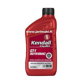 Moottoriöljy Kendall GT-1 High Performance 5W30 quart (946ml)