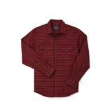 Filson Western Flanel Shirt -flanellipaita (puna-musta) 