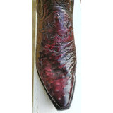 Lucchese -bootsi Pin Sadd Goat & Ostrich Cowboy (miesten)