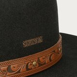 Stetson Western Open Road Woolfelt, musta