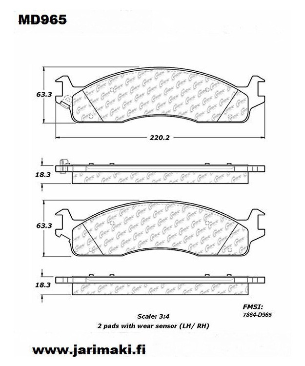 Etujarrupalat Dodge Ram 2500/3500 2003-2008