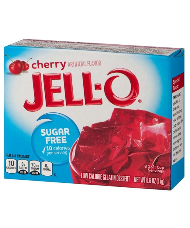 Jell-O Cherry - Kirsikan makuinen, sokeriton 17g