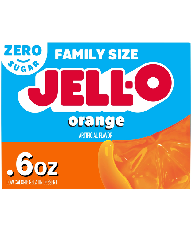 Jell-O Orange - Appelsiinin makuinen, sokeriton 17g