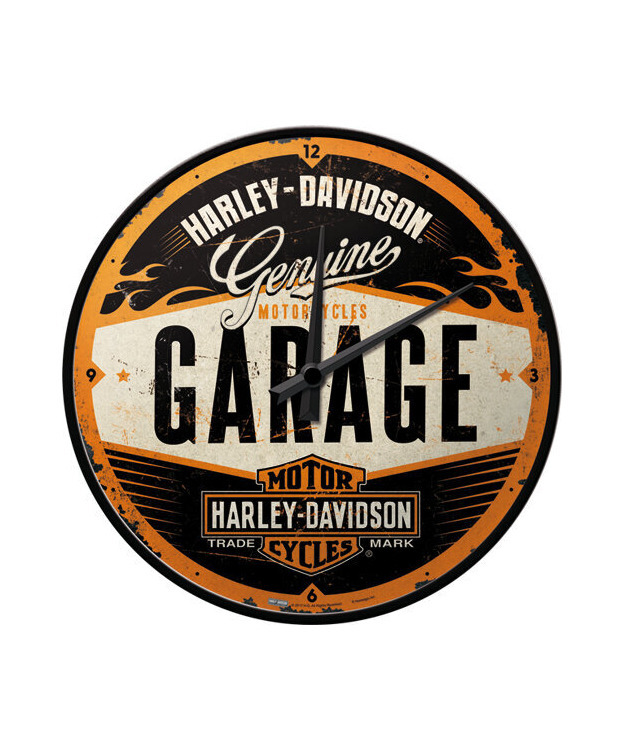 Seinäkello - Harley Davidson Garage