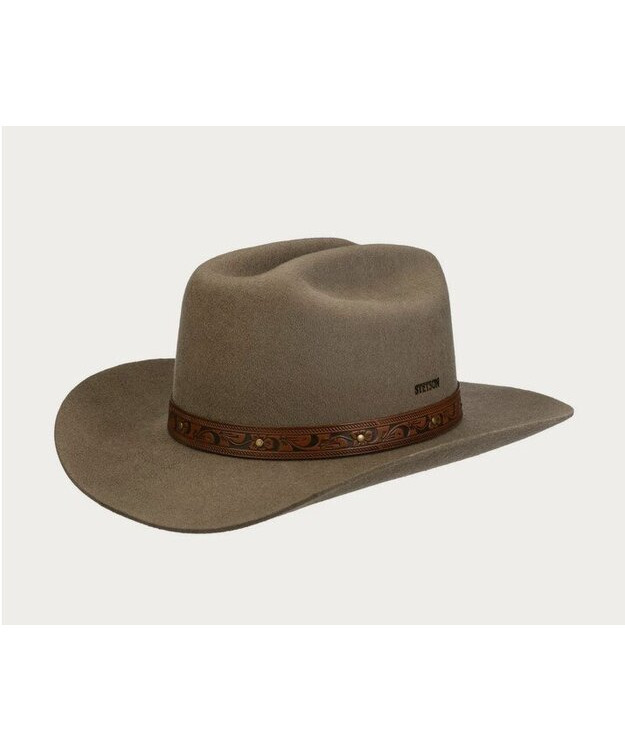 Stetson Western Open Road Woolfelt, ruskea